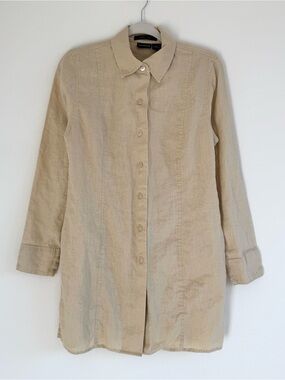 Vintage George 100% Linen Tunic Shirt